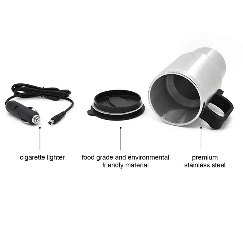 ماگ و فلاسک فندکی تمام استیل خودرو