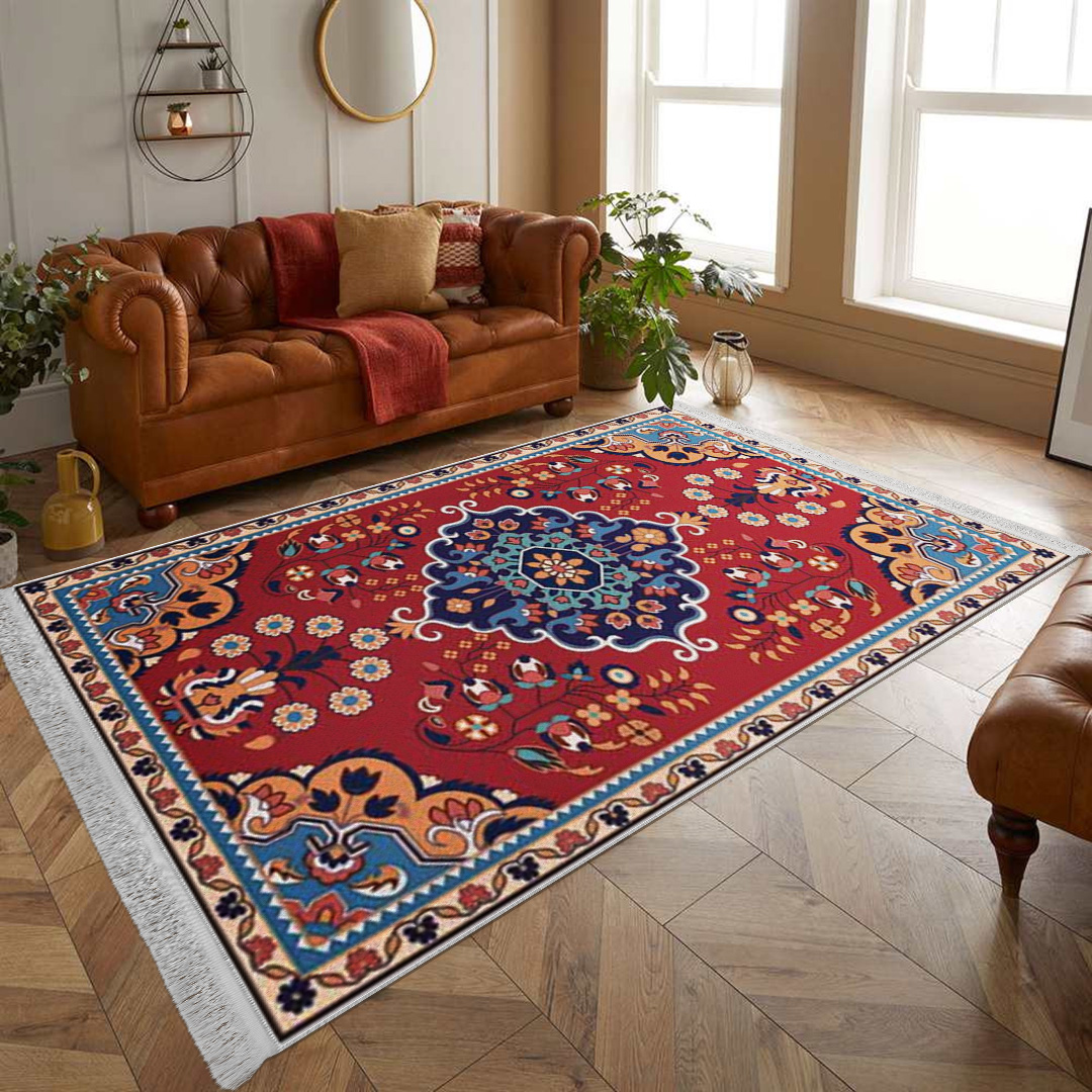 فرش مخمل نادی طرح سنتی کد o148