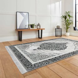 فرش مخمل نادی طرح سنتی کد O109