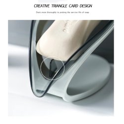 جا صابونی شفاف طرح برگ