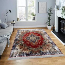 فرش مخمل نادی طرح سنتی کد O114